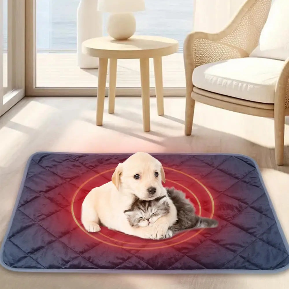 Heating Pad For Cats Self-Warming Pet Blanket Cat Pad Soft Thermal Blanket Warming Mat Anti Slip Heated Mat Pet Bed Supplies