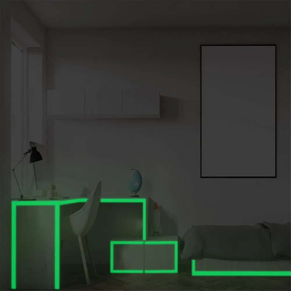 Self-adhesive Night Vision Warning Safety Security Fluorescent Tapes Home Decoration Green Glow In The Dark Adhesive Tape