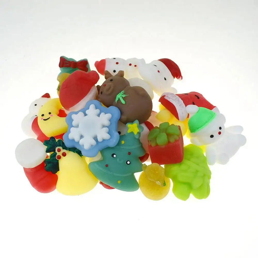 Squishies Christmas Toys Christmas Squishy Squeeze Balls Reusable Christmas Fidget Ball Toys For Boys Girls Adults Kids