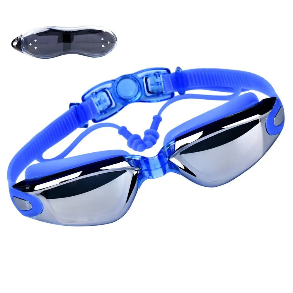 Swimming Goggles Swimming Goggles With Earplug Uv Protection Clear Anti-Fog Lenses Swim Goggles For Men Women Youth