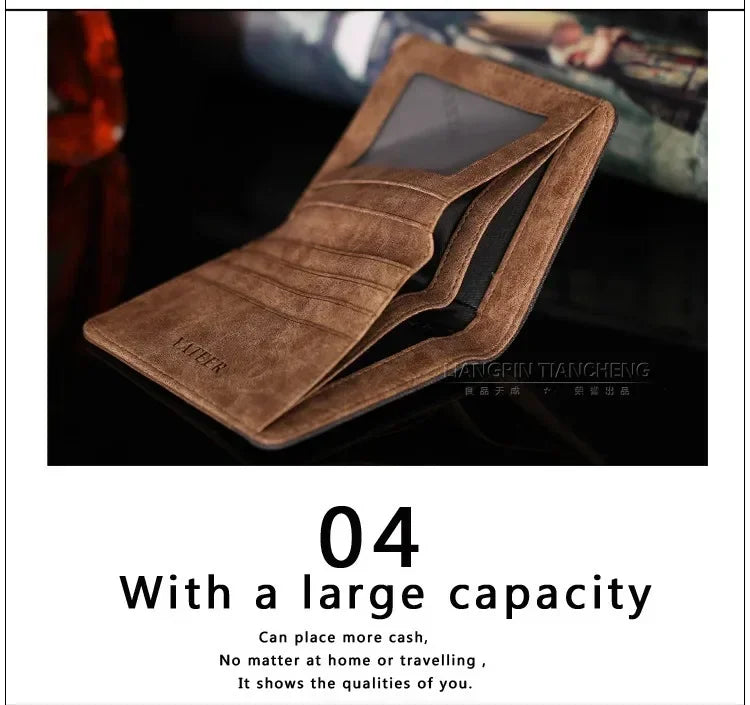 New Purse Wallets for Men with Checkbook Holder Small Canvas Purses New Design Dollar Slim Purse Money Clip Wallet 2023