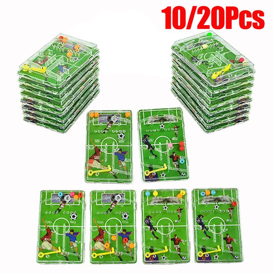 10/20pcs Football Party Favors Maze Game Boys Soccer Theme Birthday Party Decoration Kids Christmas Gift Toy Supplies