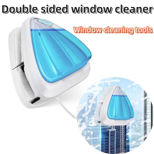 ﻿ New Magnetic Window Cleaner Brush For Home And High-Rise Window Cleaning Double Sided Glass Cleaning Tool With Strong Magnet