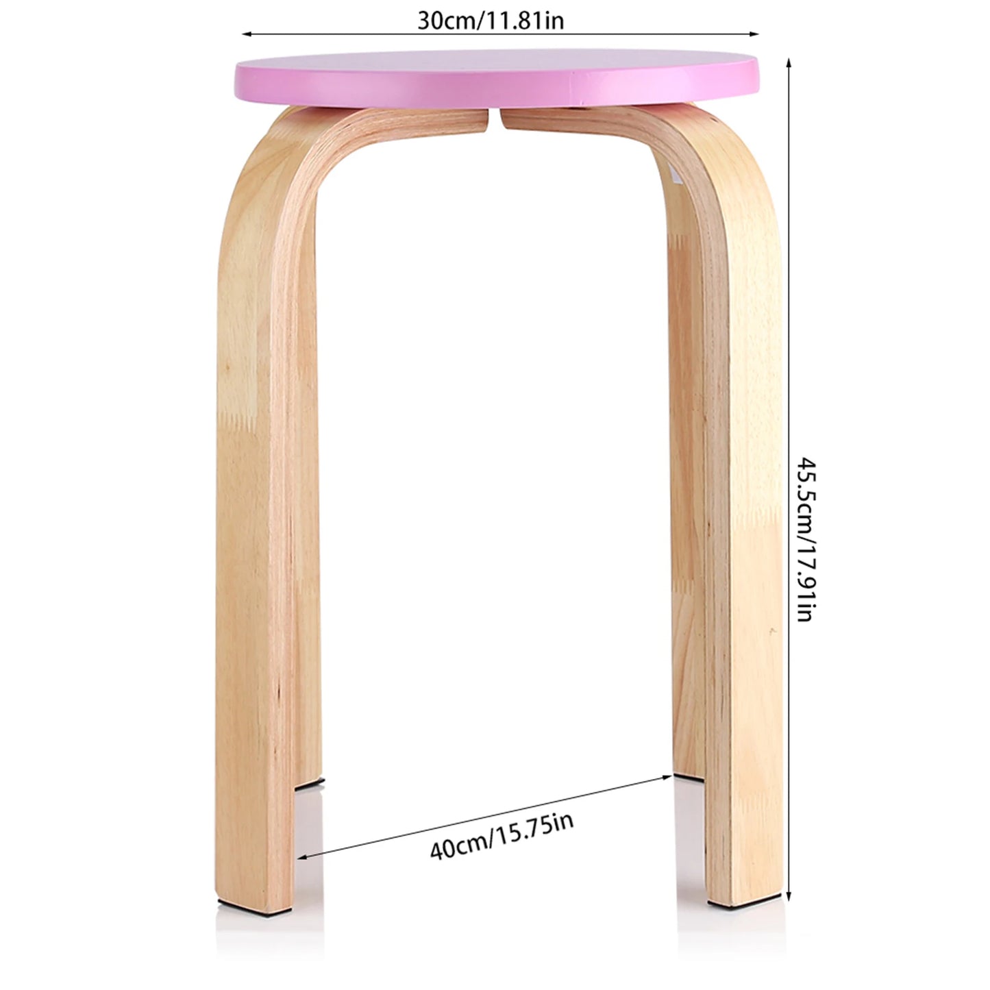 Anti-Slip Bent Wood Stacking Stool Candy Color Home Furniture Kids Room Decor Bentwood Stool Stool Kids Stool Wooden Stool