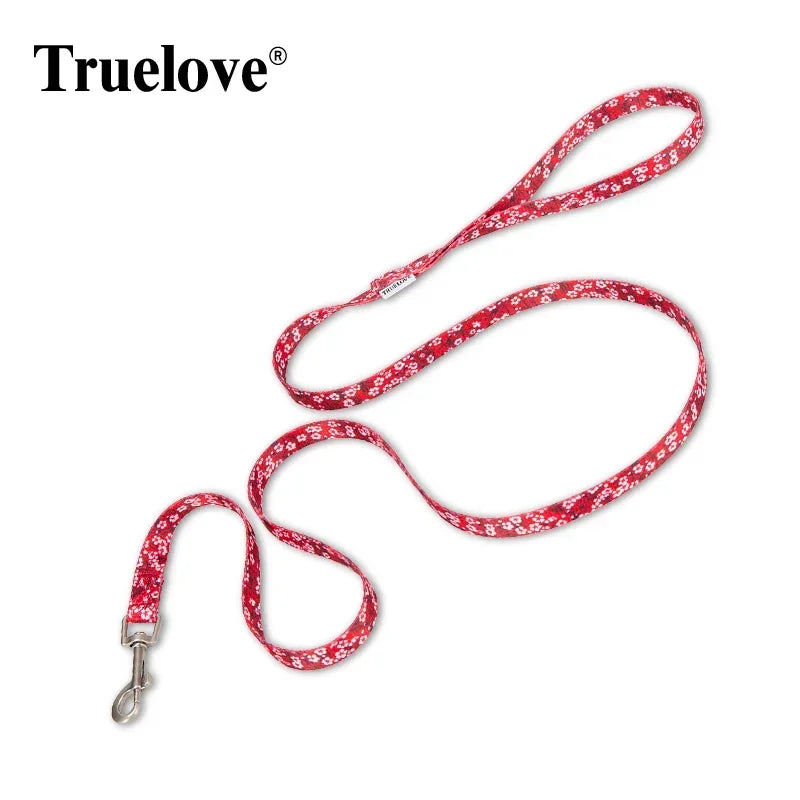 Truelove Floral Pet Leash Spring Design Small Boys Girls Dogs Cats Lihgtweight Rope Running Training Dog Leash Polyester TLL3113