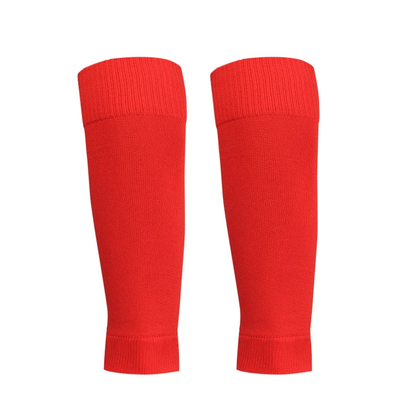 Red Men's Socks Football Socks Shin Pads Leg Cover Men Women Grip Cutsocks New