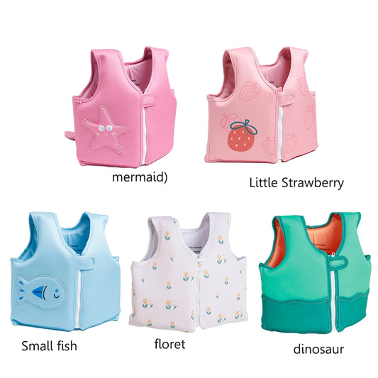 Child Bathing Swimming Life Float Cute Three-dimensional Design Infant Buoyancy Vest Jacket Swim Gear for Toddler Girls Boys