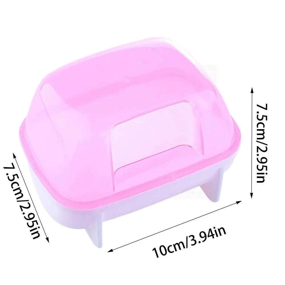 Hamster Sand Bath Chinchilla Dust Bath House Detachable Hamster Bath Hamster Litter Box Stable Hamster Bathtub Toilet For Dwarf