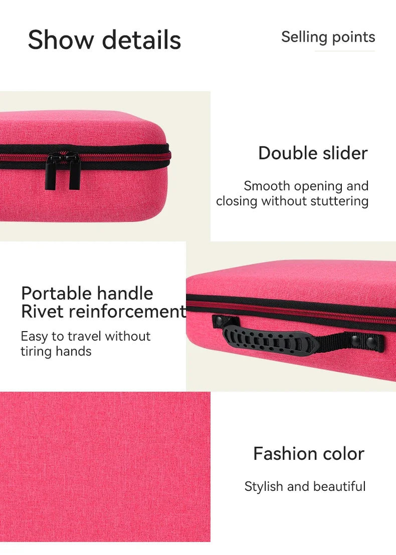 Hard EVA Case for Dyson Supersonic Hair Dryer HD08/HD15 Storage Bags Portable Travel Carrying Box Pink Black and Printing