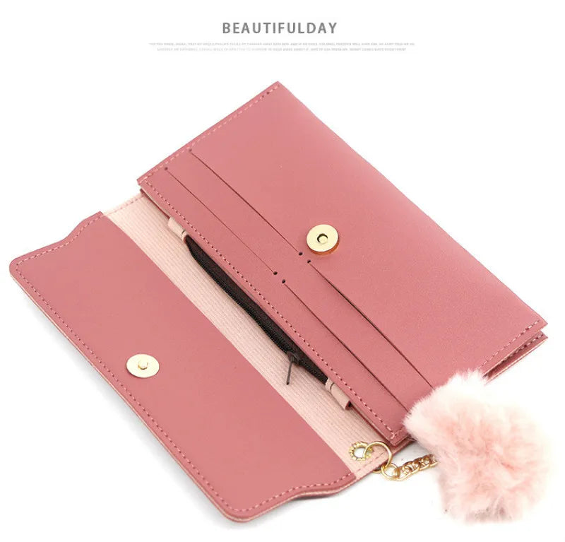 High Quality PU Leather Clutch For Women / Long Wallet With Butterfly Print Fashion Card Holder Purse