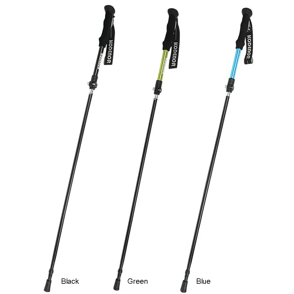 Aluminum Trekking Pole Collapsible Trekking Hiking Pole Adjustable Walking Stick Walking Pole Hiking Tool for Men and Women