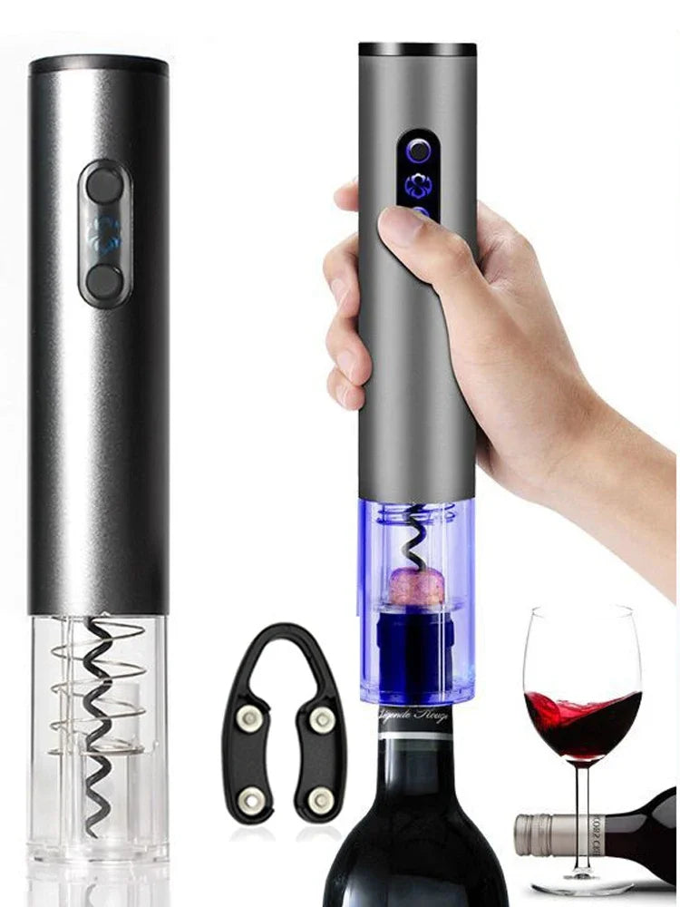 Electric Wine Bottle Opener Automatic Foil Cutter Red Wine Corkscrew Wine Opener Wine Tools Home Kitchen Accessories Products