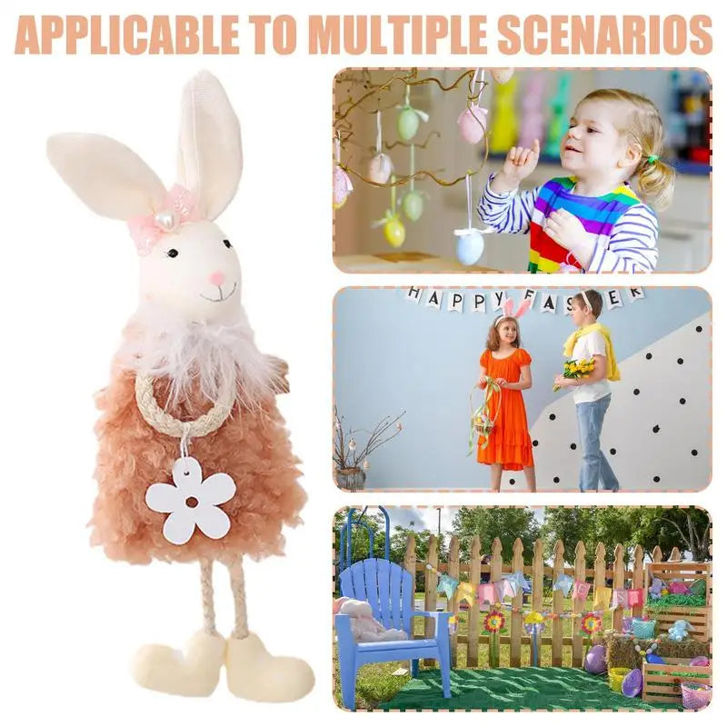 Mini Simulated Animal Rabbit Toys Cute Animal Soft Simulation Doll Easter Birthday Gift Kids Toy Bedroom Decor Kids Gift