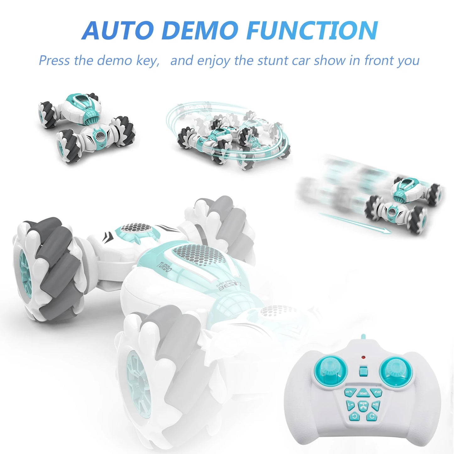 S-012 RC Stunt Car Remote Control Watch Gesture Sensor Deformable Electric Toy Cars New2.4GHz 4WD Rotation kids Christmas gifts