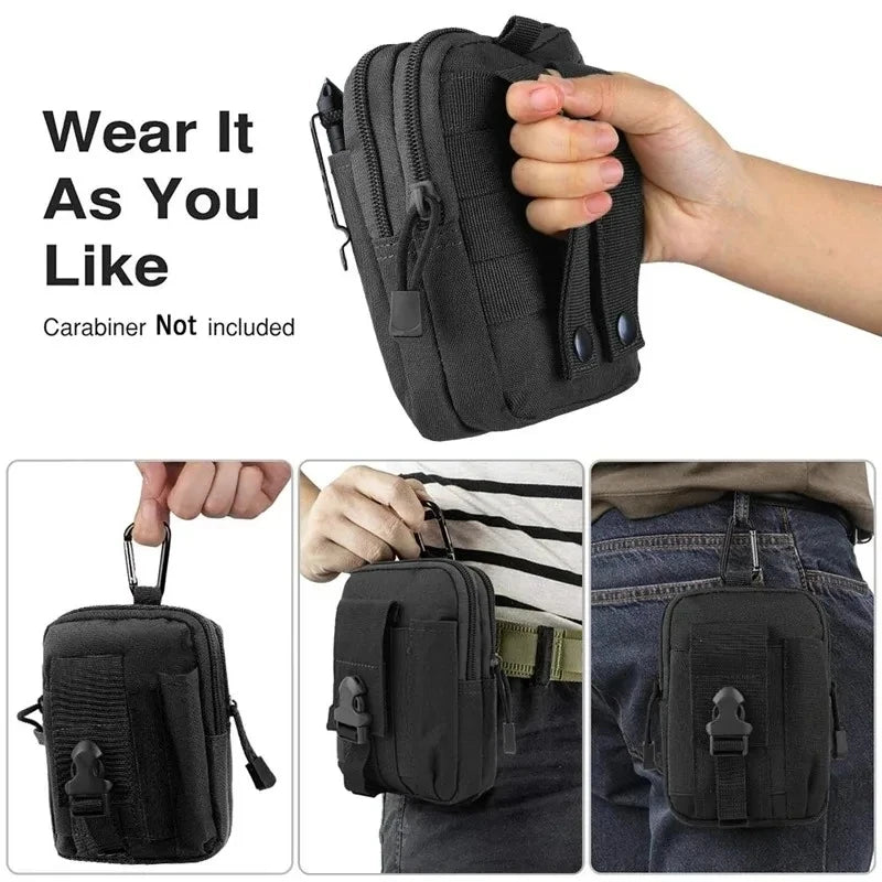 Molle Pouch Multipurpose Waist Bag Tactical Holster Waist Belt Pack Wallet Pouch Purse Phone Case