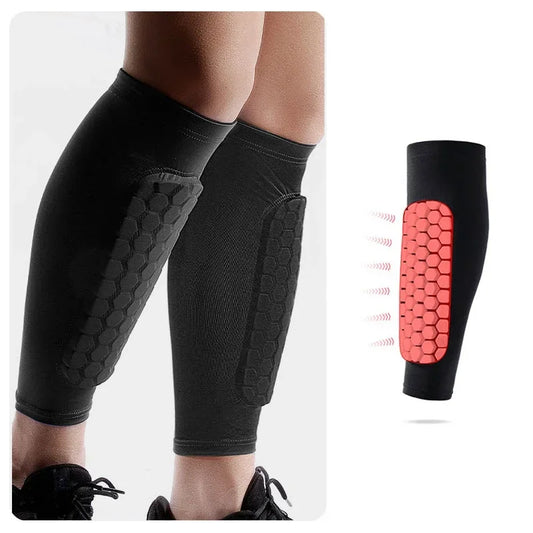 1 PC Honeycomb Soccer Shin Guards Football Shields Sports Legging Shinguards Leg Sleeves Protective Gear Shank Protector