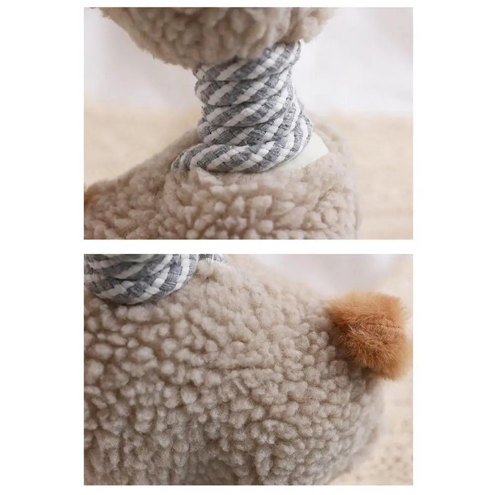 Dog Toys Stuffed Alpaca Chew Squeaking Pet Toy Cute Plush Puzzle Interactive Toy For Dog Cat Chew Squeaky Pet Molar Toy