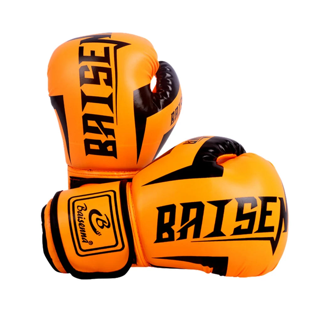 PU Boxing Training Gloves Wearable Hand Protective Gloves Tear Resistant Breathable Durable One Time Forming for Adult Children