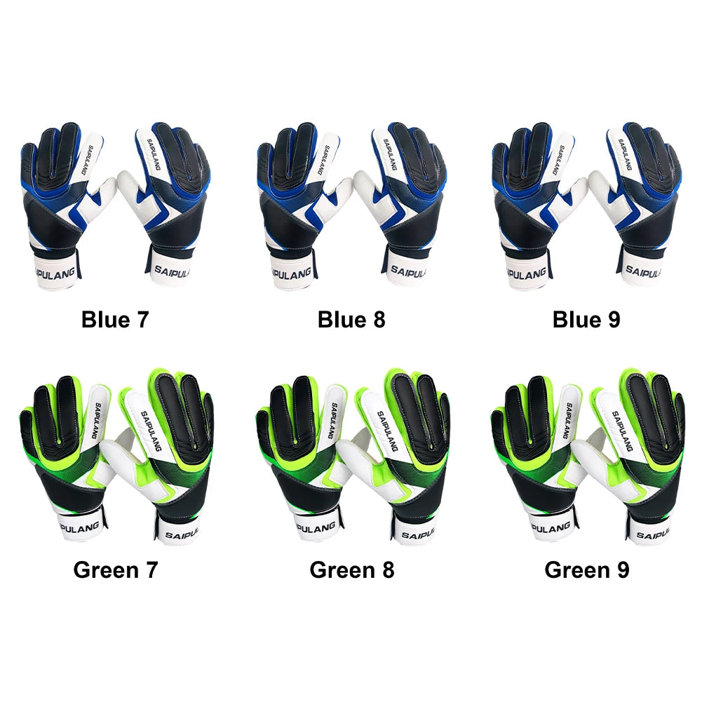 Professional Goalkeeper Gloves Adults Kids Football Soccer Goalie Gloves Non-slip Thicken Latex Keeper Glove Finger Protection