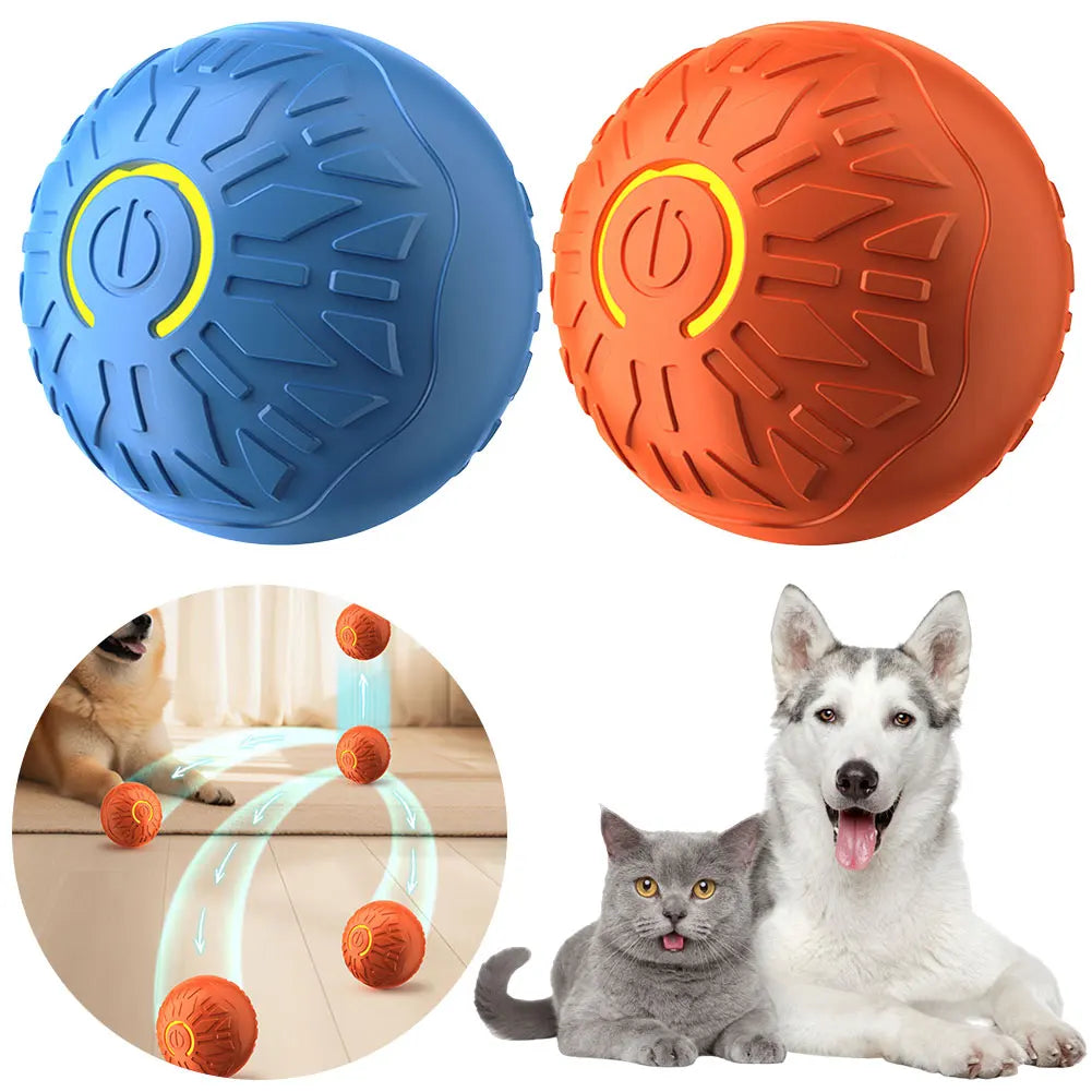 Cat Interactive Ball Toys Automatic Rolling Ball Rechargeable Smart Pet Electric Toy Dog Cat Training Anti-Depression Toy