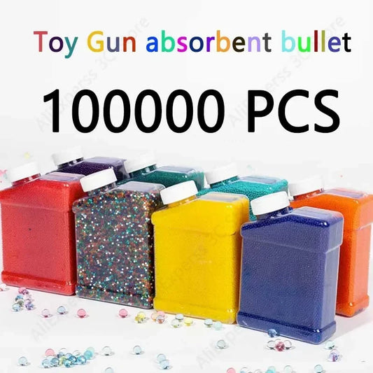 50000 Growing Water Ball Beads Ammo For  Gun Glock Pistol Toy Guns M416