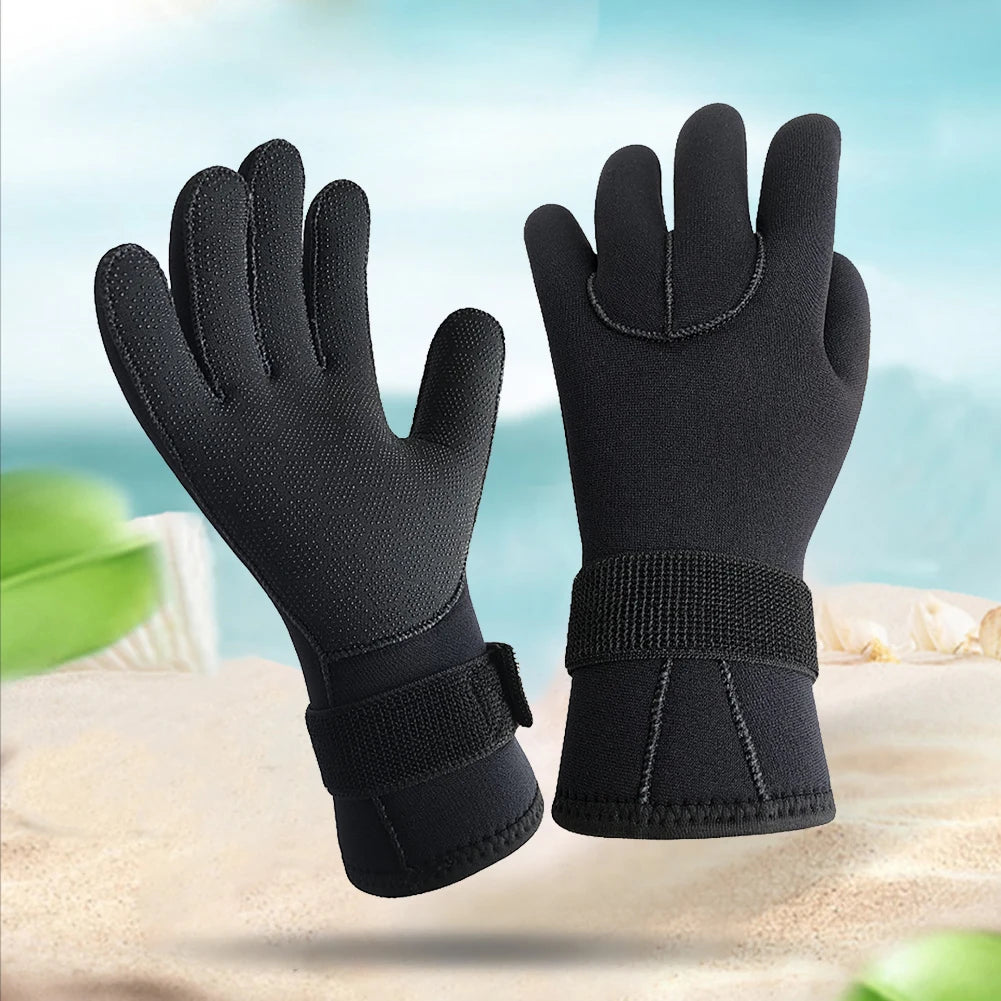 3mm Diving Gloves Anti-Slip Snorkeling Gloves Thermal Swimming Gloves for Scuba Diving Snorkeling Kayaking Men Women