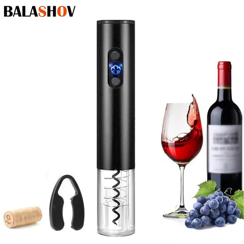 Electric Wine Bottle Opener Automatic Foil Cutter Red Wine Corkscrew Wine Opener Wine Tools Home Kitchen Accessories Products