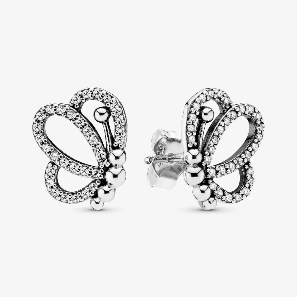 Heart Shape&Timeless Pavé Single-row Hoop Earrings Fashion Fine Jewelry Birthday Gifts 925 Sterling Silver For Women