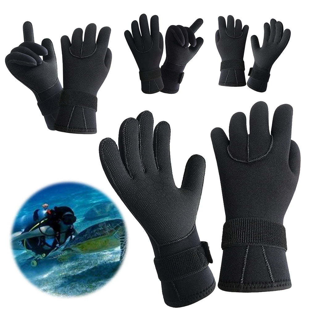 3mm Diving Gloves Anti-Slip Snorkeling Gloves Thermal Swimming Gloves for Scuba Diving Snorkeling Kayaking Men Women