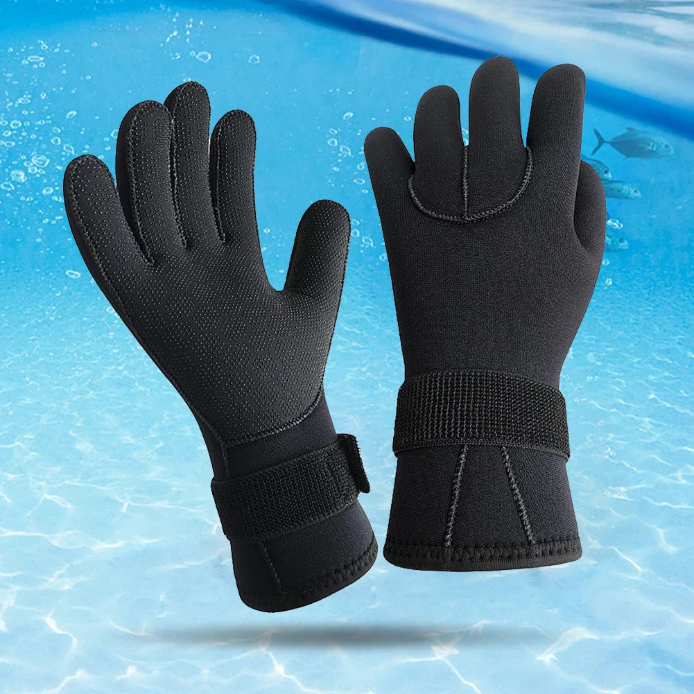 3mm Diving Gloves Anti-Slip Snorkeling Gloves Thermal Swimming Gloves for Scuba Diving Snorkeling Kayaking Men Women