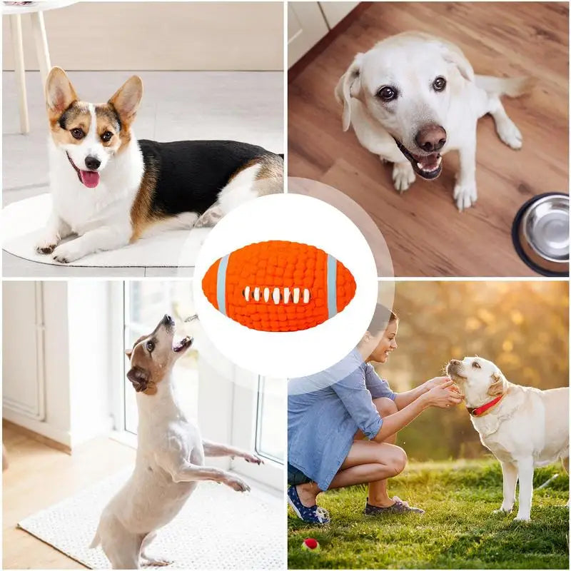 Dog Squeaky Teething Ball Funny Soft Puppy Chewing Sports Ball Squeaky Toy Pet Accessories Interactive Puppy Squeaky Sports Ball