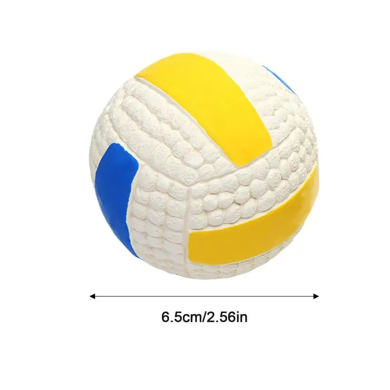 Dog Squeaky Teething Ball Funny Soft Puppy Chewing Sports Ball Squeaky Toy Pet Accessories Interactive Puppy Squeaky Sports Ball