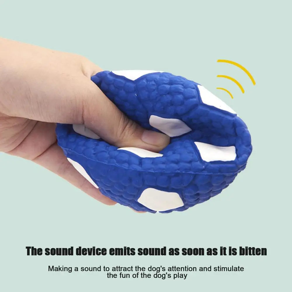 Dog Squeaky Teething Ball Funny Soft Puppy Chewing Sports Ball Squeaky Toy Pet Accessories Interactive Puppy Squeaky Sports Ball