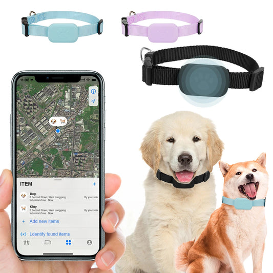 For iOS Dog Collar Battery Operated Animal Tracking Movement Alert Collar Pet Anti Lost Tracker for Small Medium Large Dogs