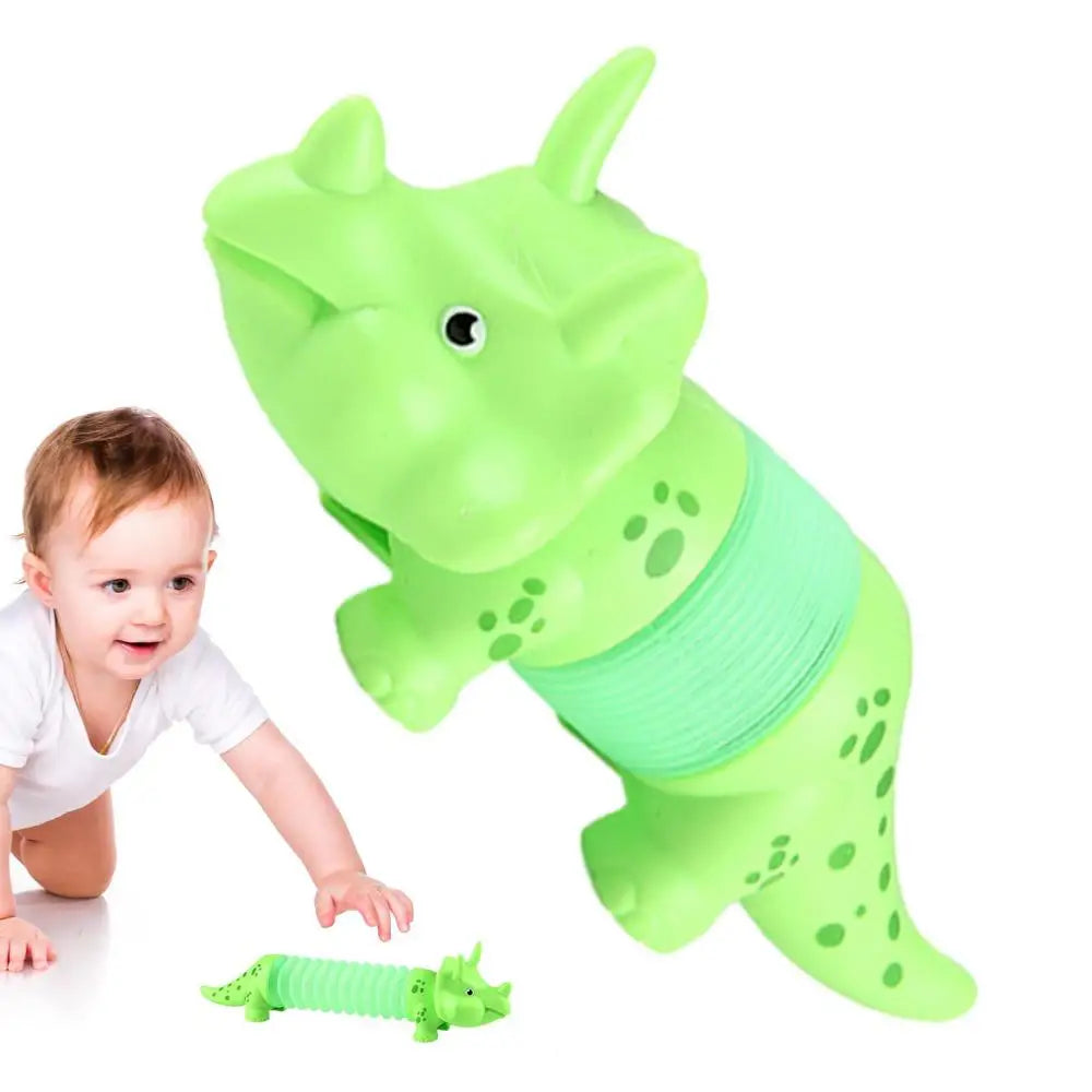 Sensory Fidget Toys Funny Toddler Sensory Tube Kid Puzzle Toy Dinosaur Toy For Girls Teens Boys Adults And Children For Home