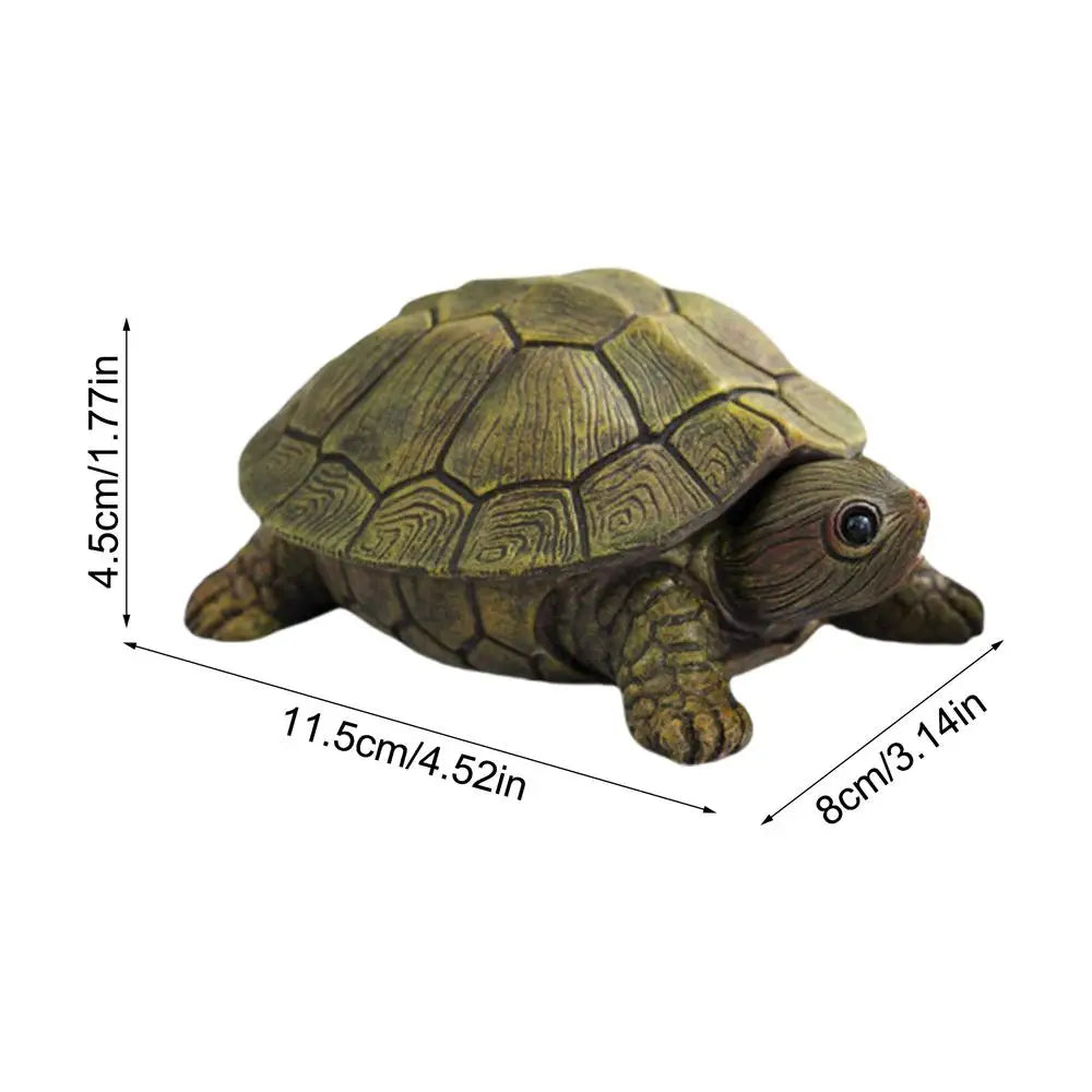 Turtle Jewelry Holder Resin Jewelry Trinkets Box For Key Animal Figurine Collectibles Ring Holder Case Tortoise Necklace Earring