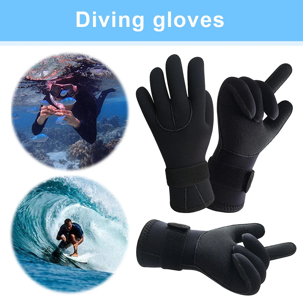 3mm Diving Gloves Anti-Slip Snorkeling Gloves Thermal Swimming Gloves for Scuba Diving Snorkeling Kayaking Men Women