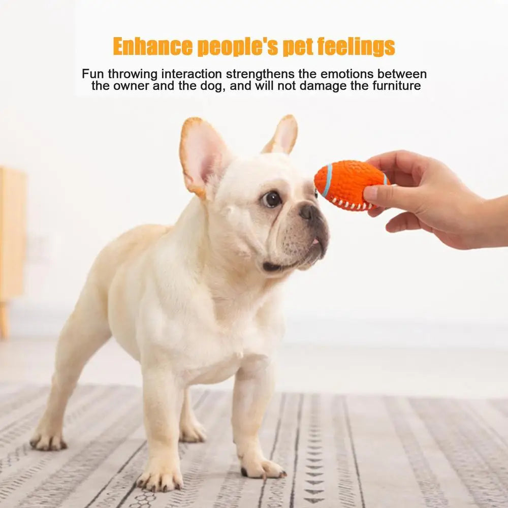 Dog Squeaky Teething Ball Funny Soft Puppy Chewing Sports Ball Squeaky Toy Pet Accessories Interactive Puppy Squeaky Sports Ball