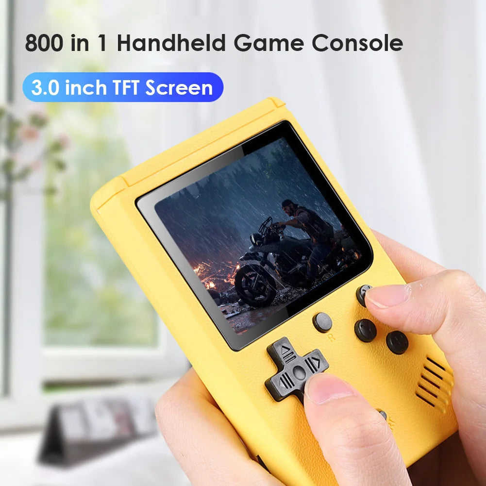 800 in 1 Retro Game Console 3in Color LCD Screen Retro TV Mini Video Gaming Console Handheld Game Player Boy Kids Gift