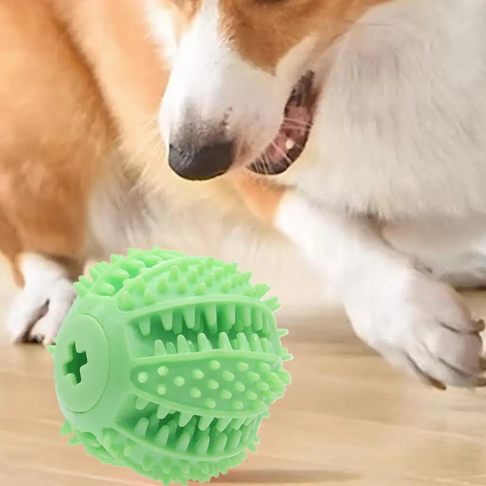 Interactive Dog Toys Food Leakage Toys Durable Rubber Training Ball Funny Dogs Chew Ball Puppy Teeth Cleaning Toy Ball