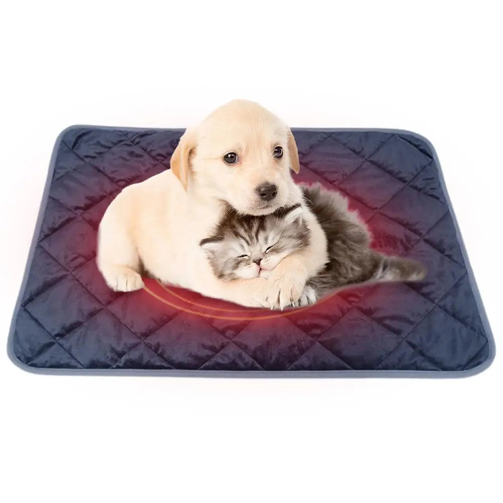 Heating Pad For Cats Self-Warming Pet Blanket Cat Pad Soft Thermal Blanket Warming Mat Anti Slip Heated Mat Pet Bed Supplies