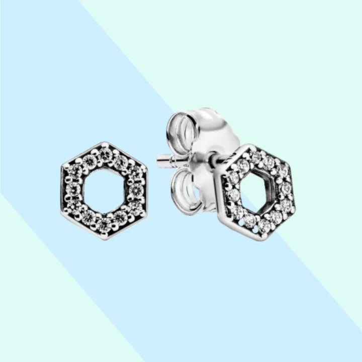 Heart Shape&Timeless Pavé Single-row Hoop Earrings Fashion Fine Jewelry Birthday Gifts 925 Sterling Silver For Women