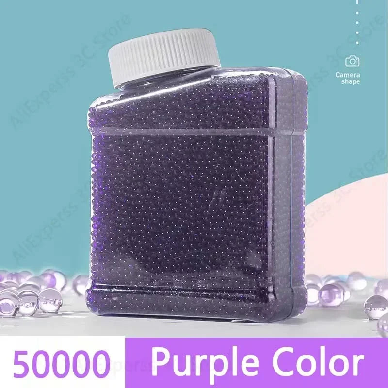 50000 Growing Water Ball Beads Ammo For  Gun Glock Pistol Toy Guns M416