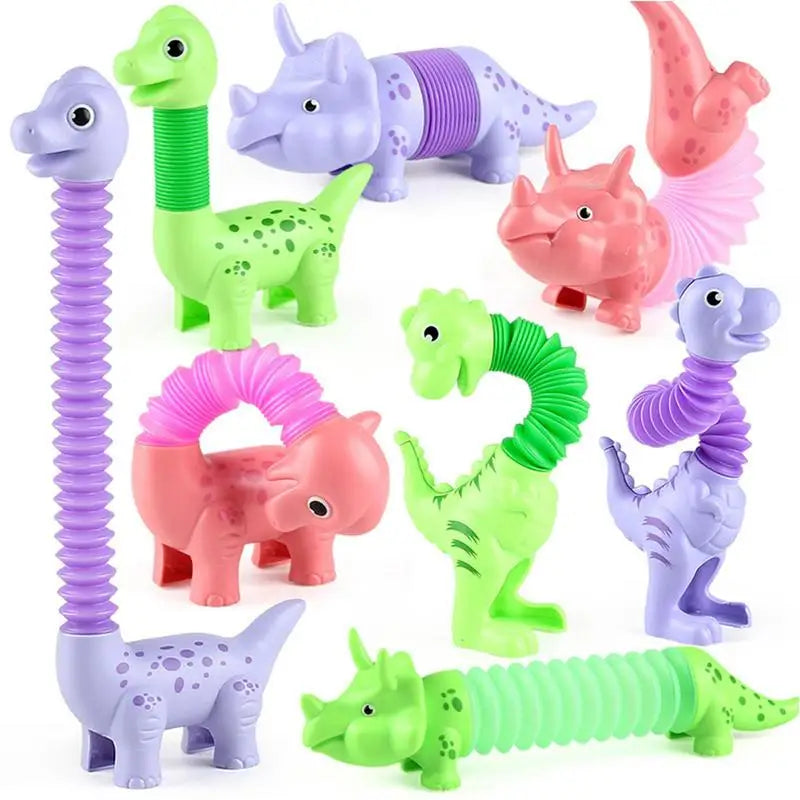 Sensory Fidget Toys Funny Toddler Sensory Tube Kid Puzzle Toy Dinosaur Toy For Girls Teens Boys Adults And Children For Home