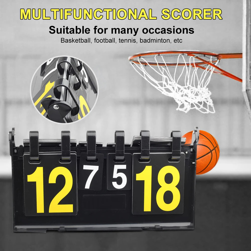 Volleyball Scoreboard Competition 4-Digit Score Board Sports Basketball Football Indoor Exercise Sport Decoration