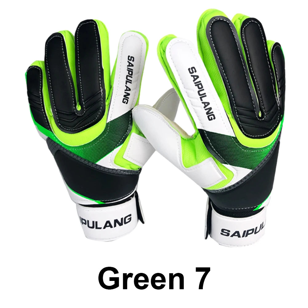 Professional Goalkeeper Gloves Adults Kids Football Soccer Goalie Gloves Non-slip Thicken Latex Keeper Glove Finger Protection