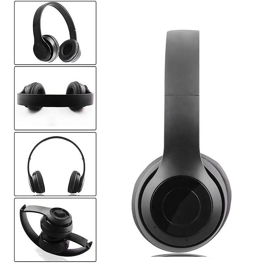 P47 Wireless Over Ear Headset Noise Cancelling Bluetooth-Compatible 5.0 Sports Game Headset Support Hands-Free for Smartphone