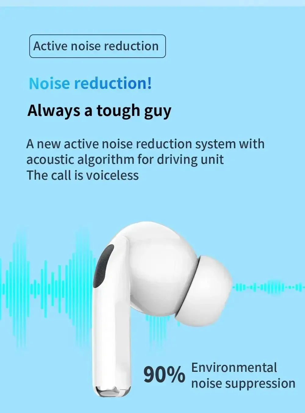 NEW Wireless Earphones Bluetooth 5.3 Headphones In Ear Noise Cancell Stereo Music Earbuds Touch Control Earbuds With Microphone