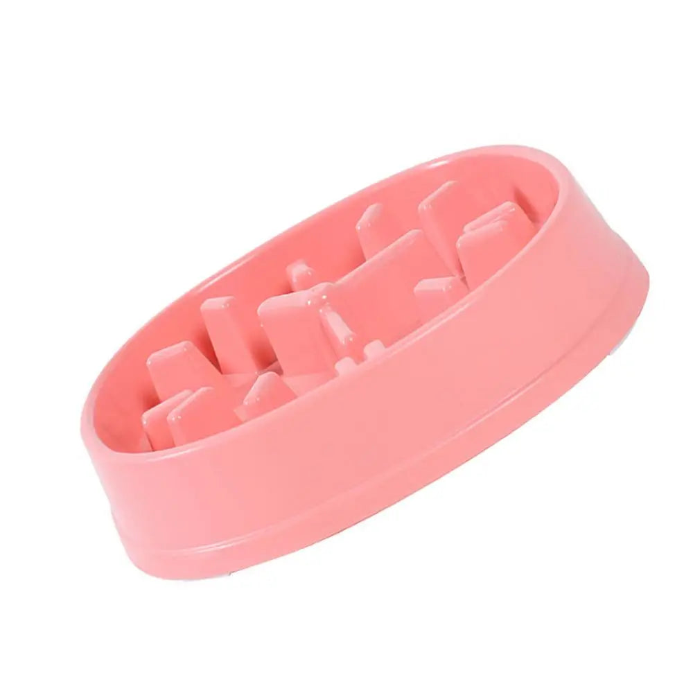 Pet Dog Bowl Dog Slow Feeder Bowl Puppy Cat Slow Eating Dish Bowl Anti-Gulping Food Plate Feeding Dog Cat Food Bowl Pet Supplies