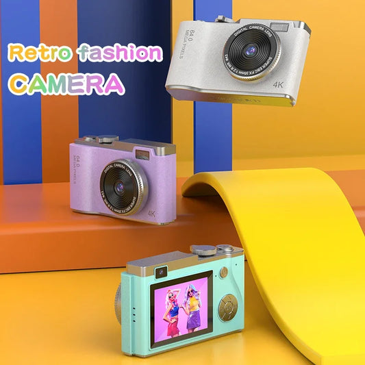 48MP HD 1080P Digital Camera for Beginners 2.4' screen with 16xzoom Front and Rear Dual Camera Camera for Kid Adult Gift